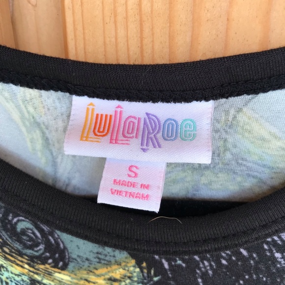 LuLaRoe Rare Nightmare Before Christmas top, Baseball style top, Small - Picture 2 of 3